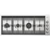 Foster Piano Cottura 4 fuochi a Gas da 111 cm Piano Inox Spazzolato