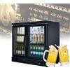 ZPRMMN 36in Can Beverage Frigorifero Wine Cooler Clear Front Glass Door Small Drink Touch Screen for Soda Beer Bar (Color : Double Door, Size : 220V)