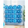 Generisch 9 - 16 scomparti, scaffale per refrigeratore d'acqua, 3, 4, 5 livelli, supporto per brocca d'acqua a 5 galloni, grande capacità, supporto per bottiglie d'acqua da 5 galloni