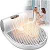 zhenmaster Asciugatore Elettrico Corpo 1500W con Aria Calda e Fredda, Sensore Intelligente, Bilancia Integrata, Tecnologia Ionica, Base Antiscivolo, Struttura Impermeabile e Display Touch(Nomal)
