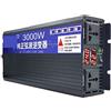 MERHOVO Inverter di potenza a onda sinusoidale pura 2600W 3000W 4000W 5000W Inverter di potenza a onda sinusoidale pura 12V 24V Trasformatore di tensione Convertitore CC da 12V a CA 110/220 Inversore for auto
