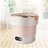 Generic Lavatrice Portatile Pieghevole 32x31x34cm Compatto Ed Eco Capacità Di 18.5L Lavatrice Per Biancheria Intima Per Viaggi E Uso Domestico Pulizia Profonda(Beige)