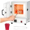 Vickyyy Forno di fusione elettrico da 2000 W, fusione di metalli da 1150 ℃, muffola chiusi per laboratorio, forno chiuso ad alta temperatura per laboratorio