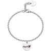 S'Agapõ Bracciale Donna in Acciaio con Simbolo Cuore | Collezione Be My Family - SBY034