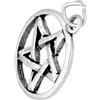 jewellerybox Ciondolo TheCharmWorks in argento Sterling a forma di stella a cinque punte/pentacolo