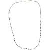 Vestopazzo GZ2005 - COLLANA A CATENINA ZAFFIRI, PLACCATO ARGENTO