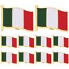 WRITWAA 30 Pz Spille Bandiera Italiana in Ferro, Decorazione Per Abbigliamento, Perfette Per Festival E Riunioni