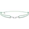 Nato Cuff - Bracciale Argento 925 Links - Fatto a mano in Francia - Regolabile - Gioiello Uomo o Donna (Verde)