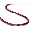 NirvanaIN Collana di granato naturale, gioielli di granato, collana di perline di granato, collana di perline di granato genuino 3 mm, collana di pietre preziose di granato, regalo per le donne,
