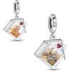 LaMenars Casa Pendente Personalizzato Immagine Charms 925 Sterling Silver Fit Donna Bracciale Collana Regalo Per Famiglia