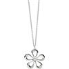 KIDULT - Collana Donna - Collana In Acciaio Con Catena Rolò E Fiore - 851027
