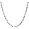U7 Collana Acciaio Uomo Catena Grano Spiga Robusta Ipoallergenico Catena Uomo Acciaio inossidabile Larghezza 6 mm - 71 cm Colore Argento Gioiello alla Moda Confezione Regalo Natale Compleanno