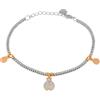 amorili Bracciale Coccinella Portafortuna Donna in Acciaio Inox Ramato con Zirconi | Braccialetto Elegante e Brillante | Gioiello Simbolico Raffinato | Idea Regalo di Fortuna e Amore bcc0355