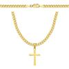 AMAR Collana di Lusso Amor in Oro 585 da Uomo, Catena da Uomo 925/585 - Catena da Re - Catena con Croce - Regalo per Amico, Regali per Uomo - Collana da Uomo in Oro, Collana con Croce, Gioielli da Uomo (55