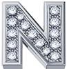 DonnaOro Elemento lettera N DonnaOro DCHF3319N.002 Oro Bianco con diamanti collezione Elements