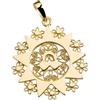 Giuseppe Di Rienzo Gioielli Di Rienzo Giuseppe Gioielli Ciondolo Presentosa dʼAbruzzo con Due Cuori | Argento 925‰ laminato in Oro Giallo