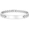 amorili Bracciale Uomo Personalizzabile con Incisione in Acciaio Inox Maglia Jubilee - Gioiello Maschile Personalizzato con Frasi e Date - Idea Regalo Uomo