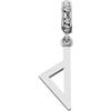 TALISMAN JEWELLERY Charm in argento Sterling 925 per bracciale a catena a serpente - Isola della Corsica, Corsica (7 mm x 28 mm)
