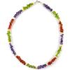 LE DEUCALION Collana in vera pietra barocca in ametista, peridoto, corniola e perle d'acqua dolce. Chiusura in argento 925, Perla Pietra, Ametista,Perle