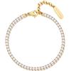 Brosway Bracciale Donna, Bracciale Tennis in Acciaio | Collezione Desideri - BEI081