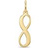 Salia Gold Paris Ciondolo - oro 18 carati - 0.16 gr - design simbolo infini elegante bijou artisanal - simbolo elegante - Bene rifugio - Idea regalo - Punzone 750 - Certificato di autenticità - Salia Gold Paris