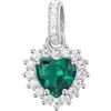 Brosway Charm Donna in Argento e Life Green con Simbolo Cuore | Collezione Fancy - FLG116