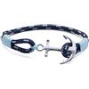 Tom Hope Bracciale Tom Hope in argento 925/1000 e tessuto blu