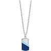 Clondo Collana Uomo Donna Lazio in Acciaio Inossidabile - Prodotto Ufficiale Calcio - Gioiello con Logo - Idea Regalo Elegante per Tifosi Biancoceleste - Ragazzo e Ragazza (Shield Necklace Blue White)