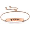 ALBERTBAND Braccialetto per Donna Braccialetti personalizzato con codice musicale Spotify Braccialetto personalizzato Braccialetti con canzoni musicali Gioielli da madre figlia (Oro rosa)