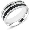 Anellissimo Anello carbonio con cavetto uomo acciaio 316L - 32