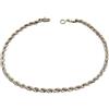 Generic BRACCIALE FUNE CORDA IN ORO BIANCO 18 KT UNISEX