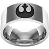 Generic Anello con logo Rebels/Empire in acciaio al titanio per i fan della collezione classica di The Wars, Metallo