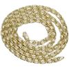 Never Say Never Catena da uomo in oro giallo 18k Tipo doppia barbata modello tigre, larghezza 4,00 mm e lunghezza 60 cm. Peso; 9,90 gr di oro 18 carati