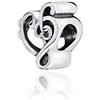 YsKYCs Charms Bead Branelli Di Fascino Fascino Chiave Di Violino Cuore Autunno Adatto Bracciali Originali Gioielli Donna Fai Da Te Ciondoli Pregiati Bracciale Gioielli Per Ragazze Ragazze Fai Da Te