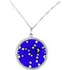 LE GEMME DI VENEZIA Collana Donna Con Pendente Murrina Milefiori Venezia In Vetro Originale Di Murano E Argento 925 Diametro 23 (COLORE 1)