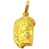 Gioielleria Bucci CIONDOLO VOLTO DI CRISTO IN ORO GIALLO 18 KT + COLLANA LACCIO OMAGGIO