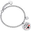 Luca Barra Bracciale da Donna Bracciale in Acciaio con Smalto. Lunghezza: 17 + 3 cm. Diametro: 20 mm. Bracciale con Scritta L'Amore e' per Sempre. La referenza è bk2132