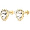 Brosway Orecchini Donna Acciaio Inossidabile con Cristallo Trasparente a Goccia, Chiusura a Farfallina, Stile Classico, BYM213