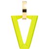 Valentina Ferragni Orecchino Singolo Uali Fluo Lime Argento 925% Gold