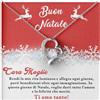 Bramart Collana Donna Natale A mia Moglie Idea regalo per lei Finitura in Argento, Oro Gioiello Anniversario matrimonio Idee Regali Natale Ciondolo - Cofanetto con DEDICA incluso (Cara Moglie - Natale)