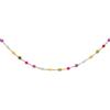 SINGULARU - Collana Stella Color. Acciaio avec Placcatura in oro 18 kt et Pietra naturale. Gioielli da donna.