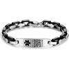 Theluckytag Braccialetti medici aggiornati con codice QR per donne e uomini, braccialetto di avviso medico ID - Argento sterling, taglia piccola, 17,8-22,9 cm - Più spazio per informazioni mediche di