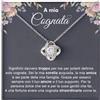 Bramart Collana Donna A Mia Cognata Ti voglio un Mondo di Bene Finitura Argento, Oro Idee Regali per lei Compleanno, Natale - Cofanetto con DEDICA incluso (A Mia Cognata 5)