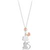 BLUESPIRIT CAT & DOG Collana Donna in Argento 925 rodiato, Argento Rosè - P.259410000100