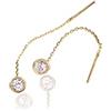 Sakrami Orecchini in Oro 9KT con Punto Luce - eleganza e brillantezza - per Donna e Ragazza - idea regalo per compleanno, anniversario, San Valentino, Natale + Confezione regalo personalizzata