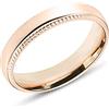 Anellissimo Anello fedina rosata uomo donna acciaio 316L - 20