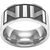 Generic NIN 'Ring Rock Band Symbol Titanium Steel Jewelry for Fans, 22 1/8, Metallo