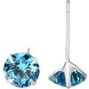 LES FOLIES DI PAOLA GRIECO Coppia di Orecchini Punti Luce Celeste in argento 925 - Rainbow Collection (6mm)