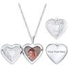 PROSTEEL Collana Medaglione Portafoto Personalizzata Pendente Cuore Fiore Diamante Torre Eiffel Scale Sirena, Acciaio Inossidabile/Placcato Oro, Catena Regolabile, Argento Oro, Confezione Regalo