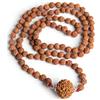 Wonder Care Autentico Rudraksh Mala con rosario Mukhi - Veri semi di Rudraksha himalayano, Ornamento religioso, Rosario Japa Mala Collana - Importato dal Nepal, Unisex